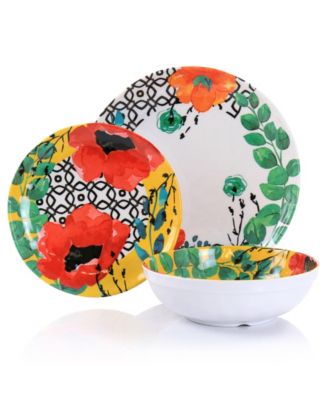 Ashley Melamine 12 Pc. Dinnerware Set, Service for 4