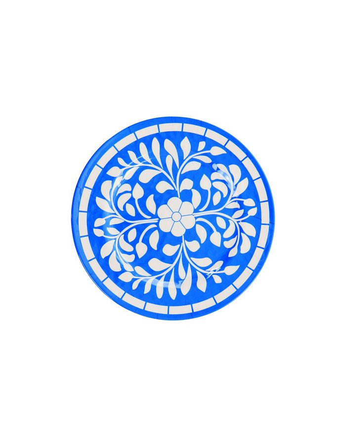 Elama Floral Nelly 12 Piece Melamine Dinnerware Set, Service for 4 Macy's