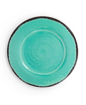 Turquoise Melamine 12 Pc. Dinnerware Set, Service for 4