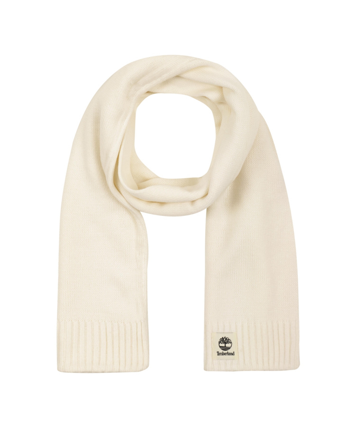 Timberland Women's Solid Ribbed Scarf In Cream