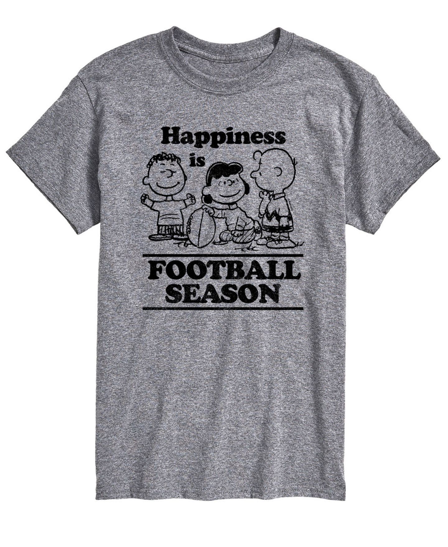 Мужская футболка AIRWAVES Short Sleeve Peanuts Football Season, цвет: Серый — фото 1