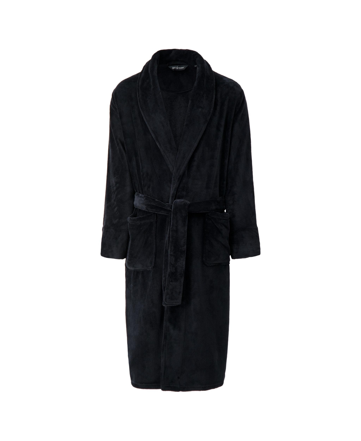Men's Long Sleeve Spa Robe - Black