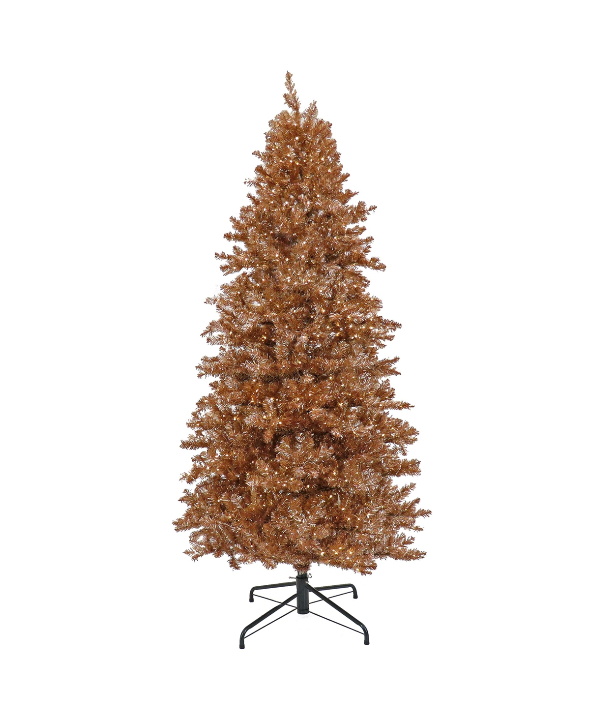 National Tree Company 9' Pre-Lit Christmas Rose Metallic Tree - Gold-Tone