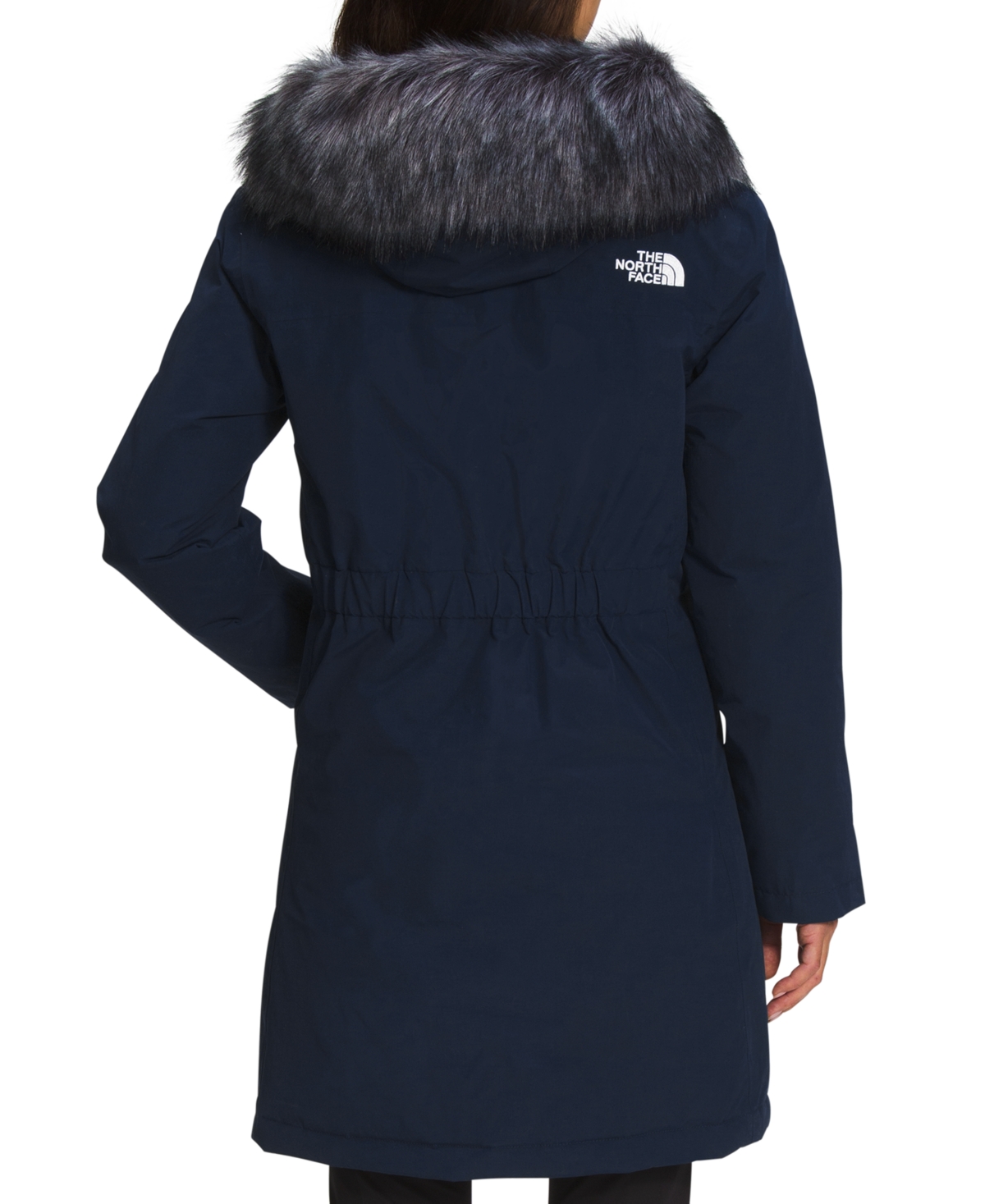 The North Face Women's Arctic Hooded Faux-fur-trim Parka In Blue