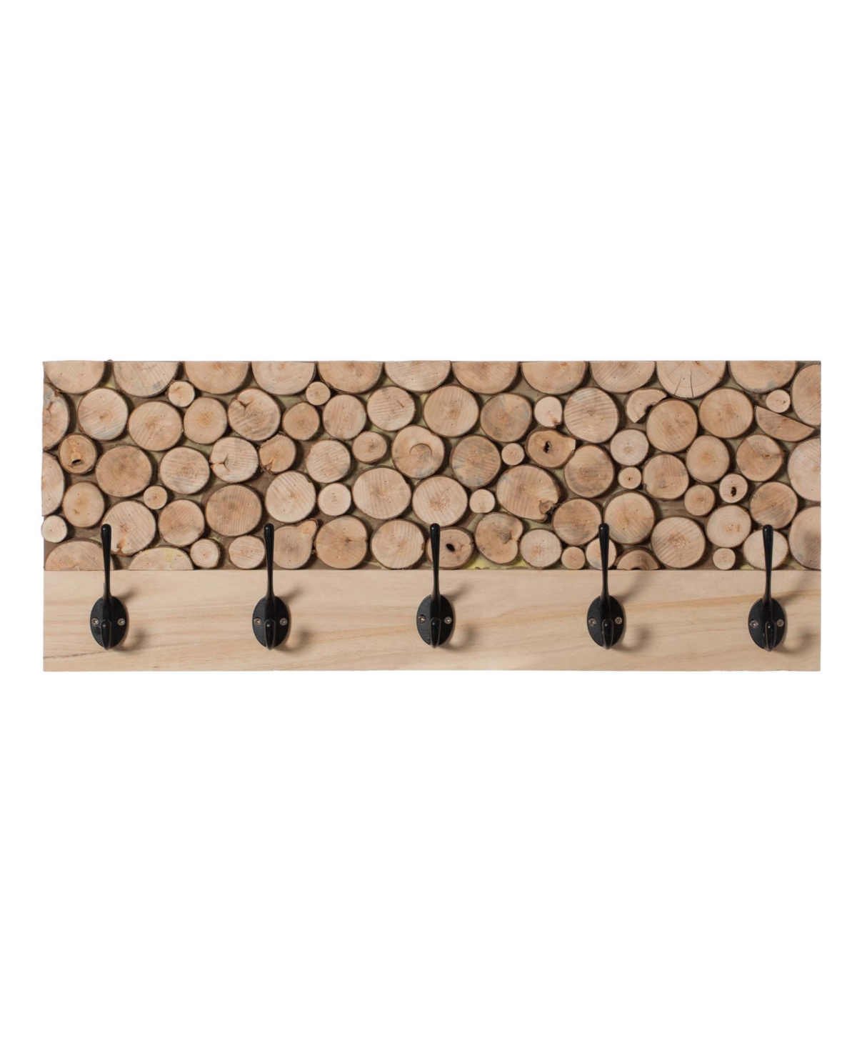 Hook Rack with 5 Hooks - Natural