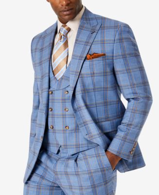 Tayion Collection Men's Classic-Fit Wool Blend Suit Jacket - Macy's