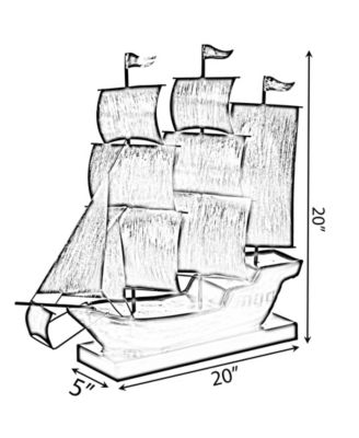 Nautical Home Decor Sailboat Centerpiece Ship Decor Desktop Decoration