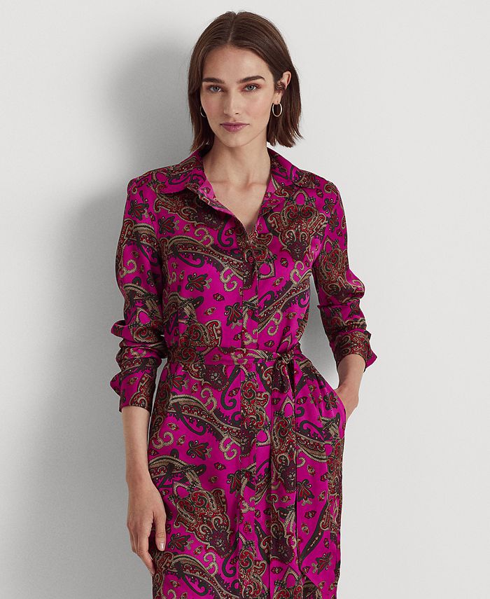 Lauren Ralph Lauren Women's Paisley Twill Shirtdress & Reviews