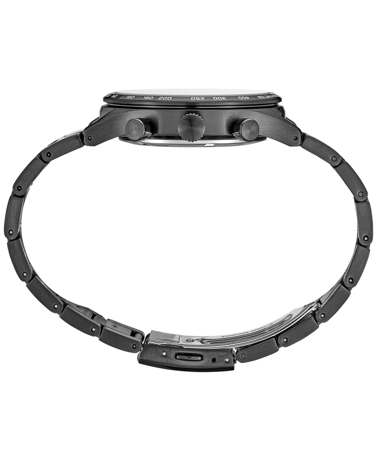 Seiko Men's Chronograph EssentialsIon Finish Stainless Steel Bracelet Watch 43mm - Black