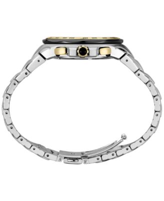 Men's Chronograph Coutura Solar Two Tone Stainless Steel Bracelet Watch 46mm