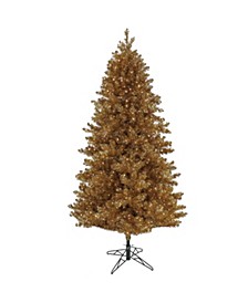 7.5' Pre-Lit Christmas True Metallic Tree