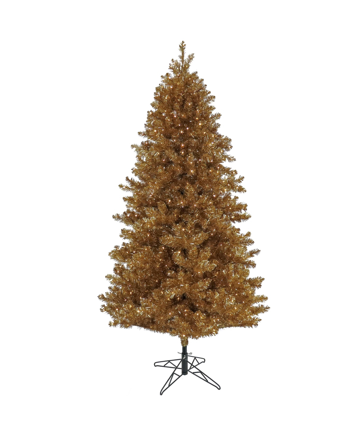 7.5' Pre-Lit Metallic Christmas Tree - Gold-Tone
