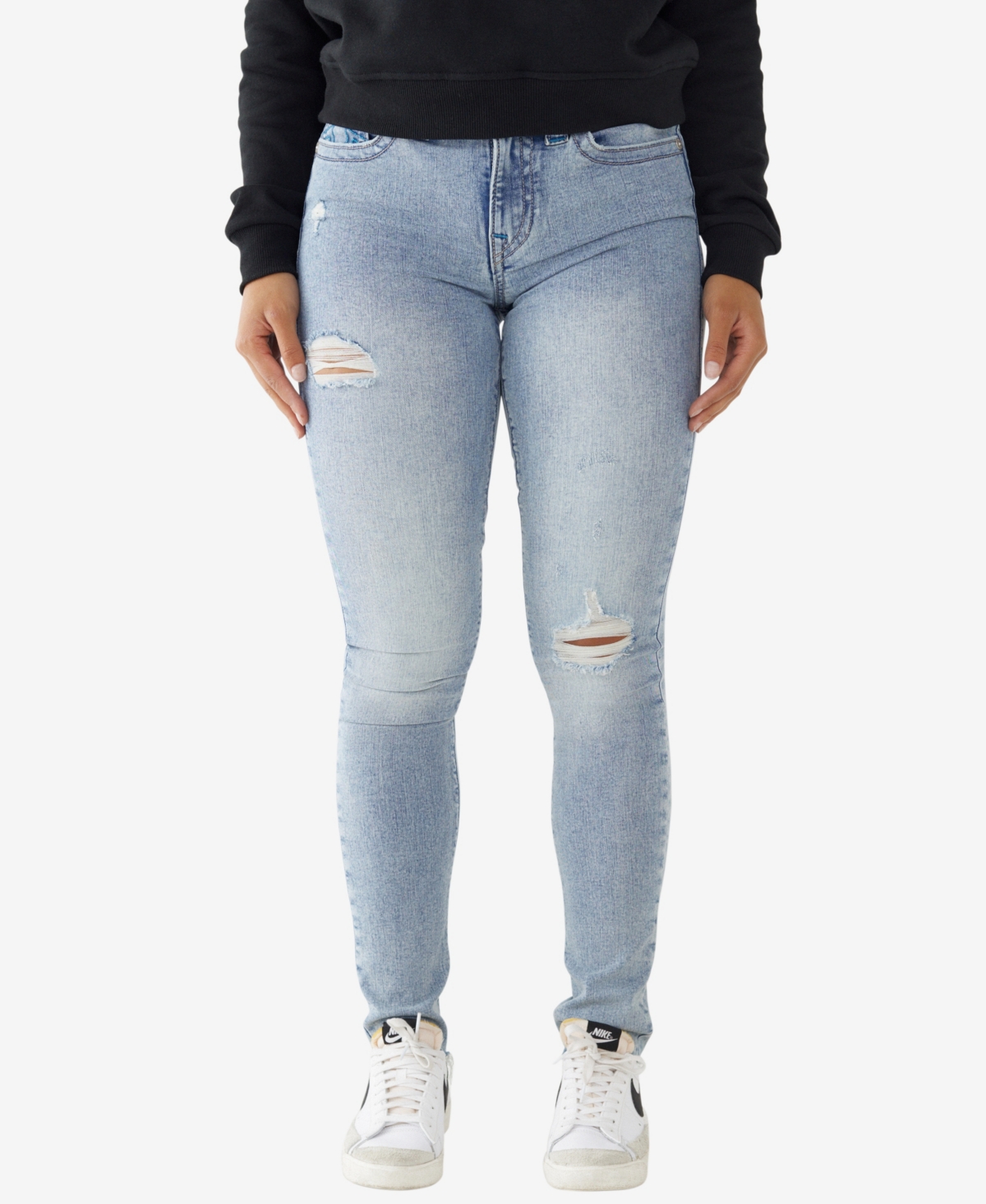 True Religion Women's Stella Mid Rise Skinny Jeans | Smart Closet
