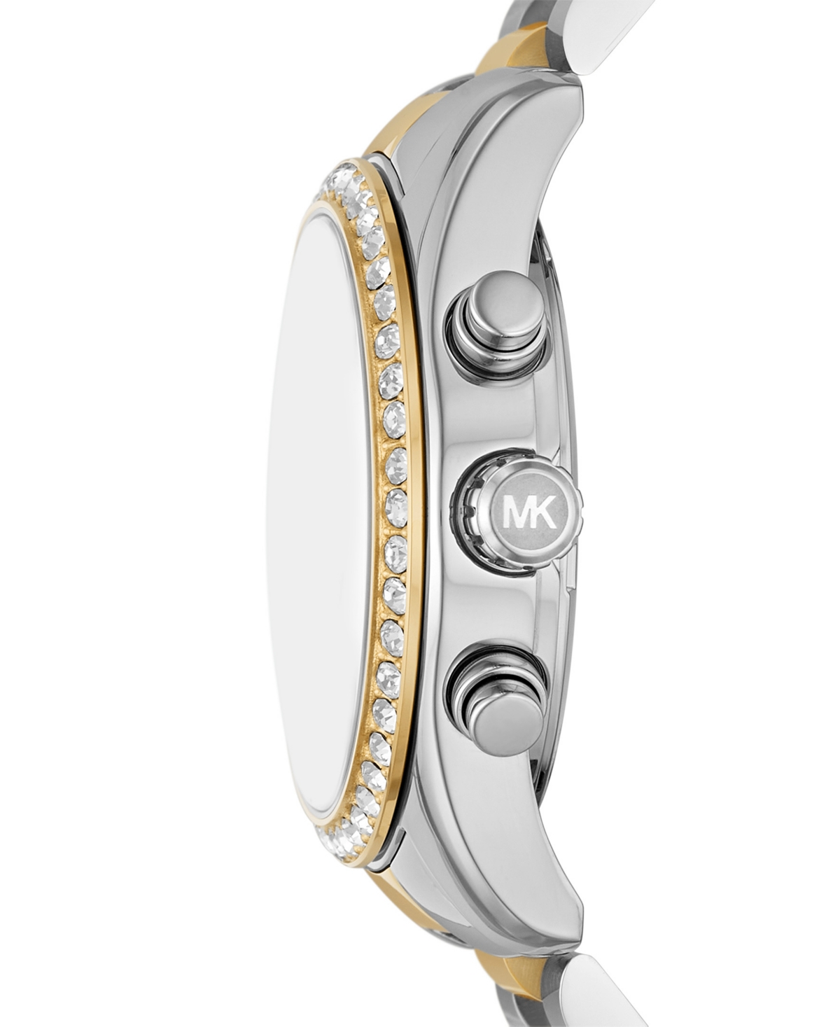 Shop Michael Kors Women's Lexington Chronograph Two-tone Stainless Steel Bracelet Watch 38mm