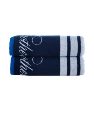 Nautical Blanket Stripe Bath Towels