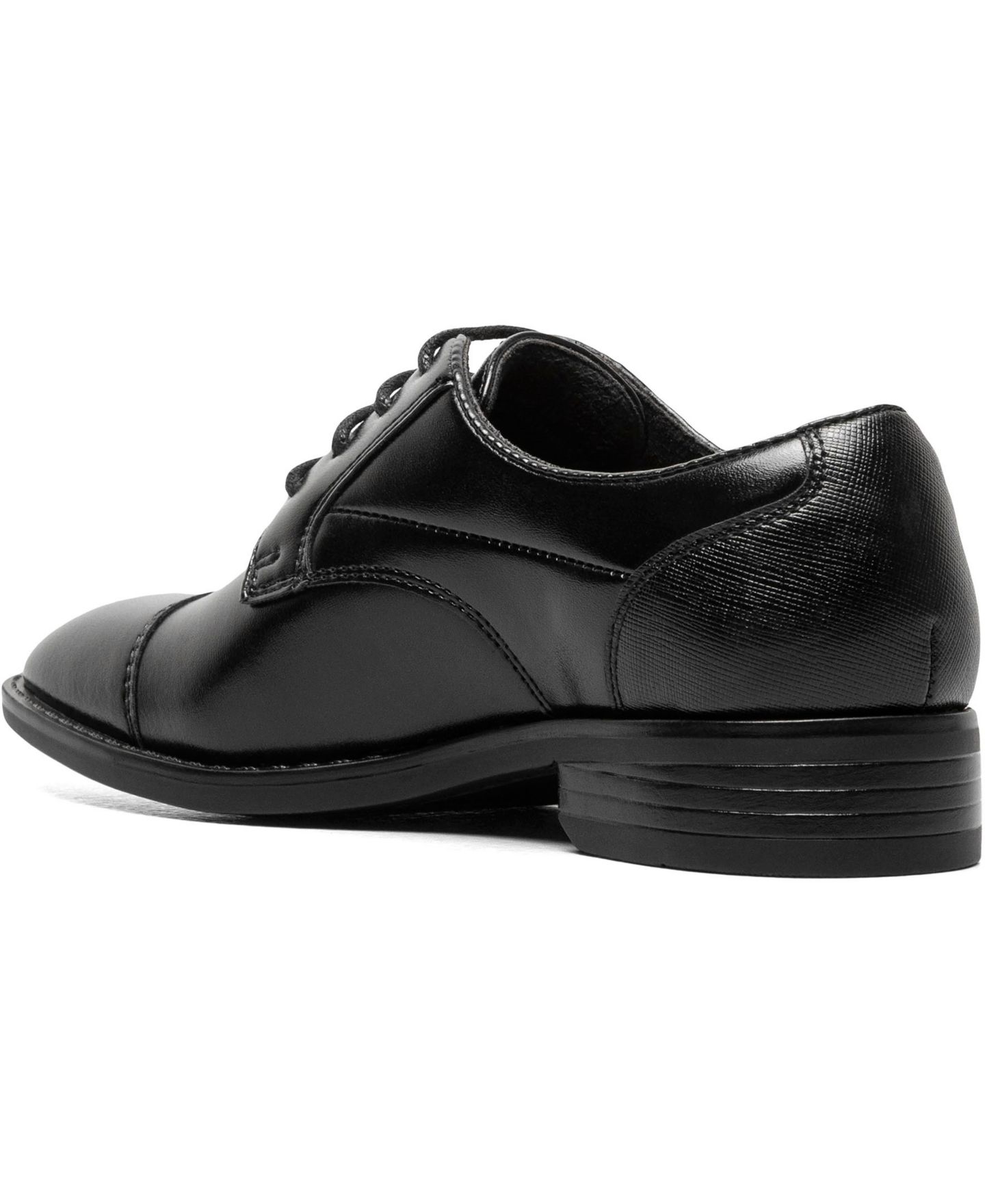 Туфли Stacy Adams Kallum Jr. Cap Toe Lace Up Shoes для мальчиков, цвет: Чёрный — фото 5