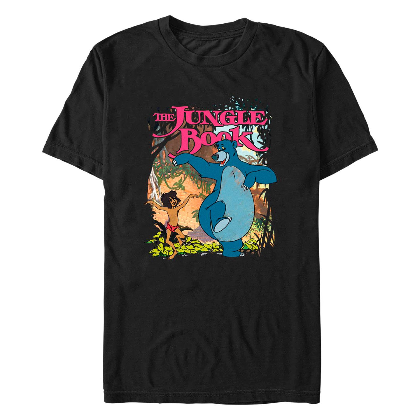 Мужская футболка Fifth Sun Jungle Book Friends Dance Short Sleeve, цвет: Чёрный — фото 1