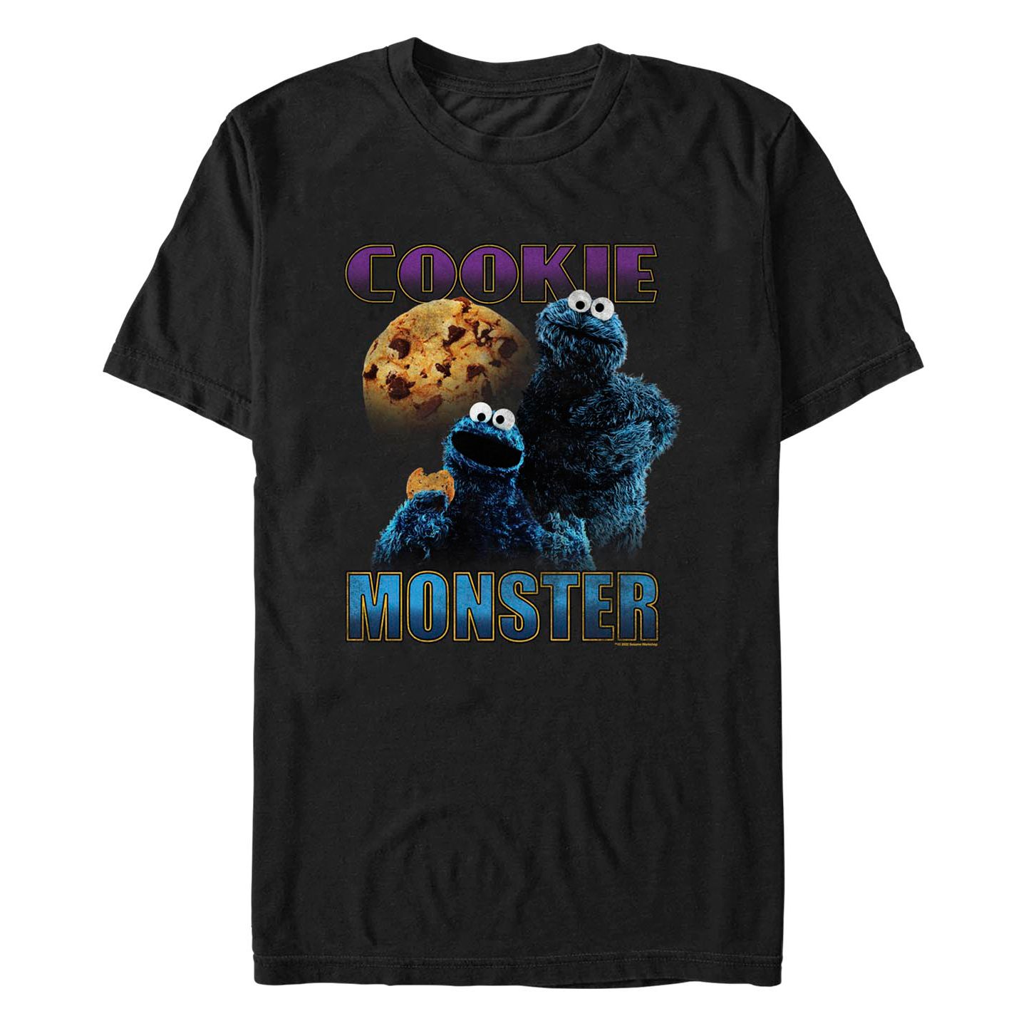 Мужская футболка Fifth Sun Sesame Street Cookie Highlight Short Sleeve, цвет: Чёрный — фото 1