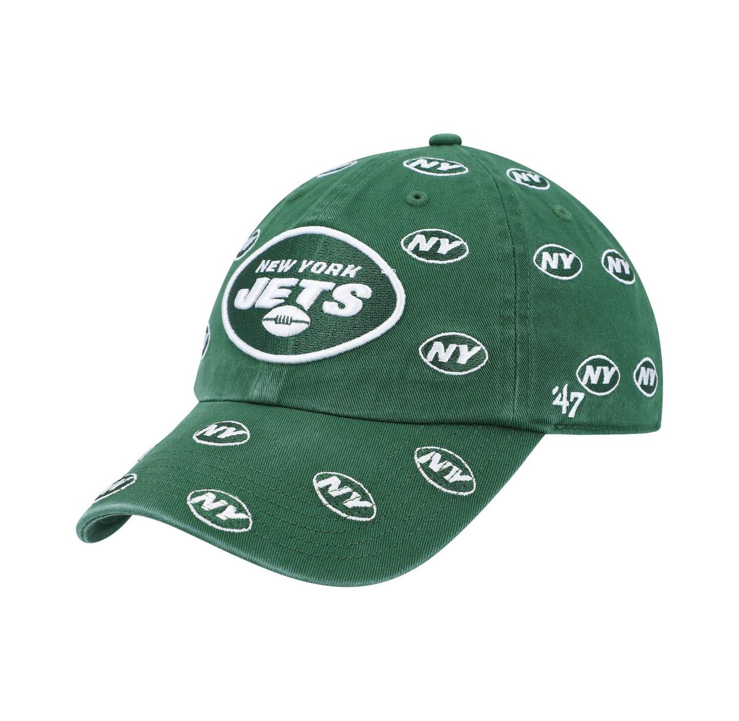 Women's '47 Green New York Jets Confetti Clean Up Adjustable Hat