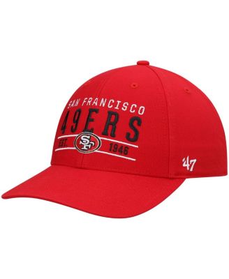 Men's '47 Scarlet San Francisco 49ers Centerline MVP Adjustable Hat ...