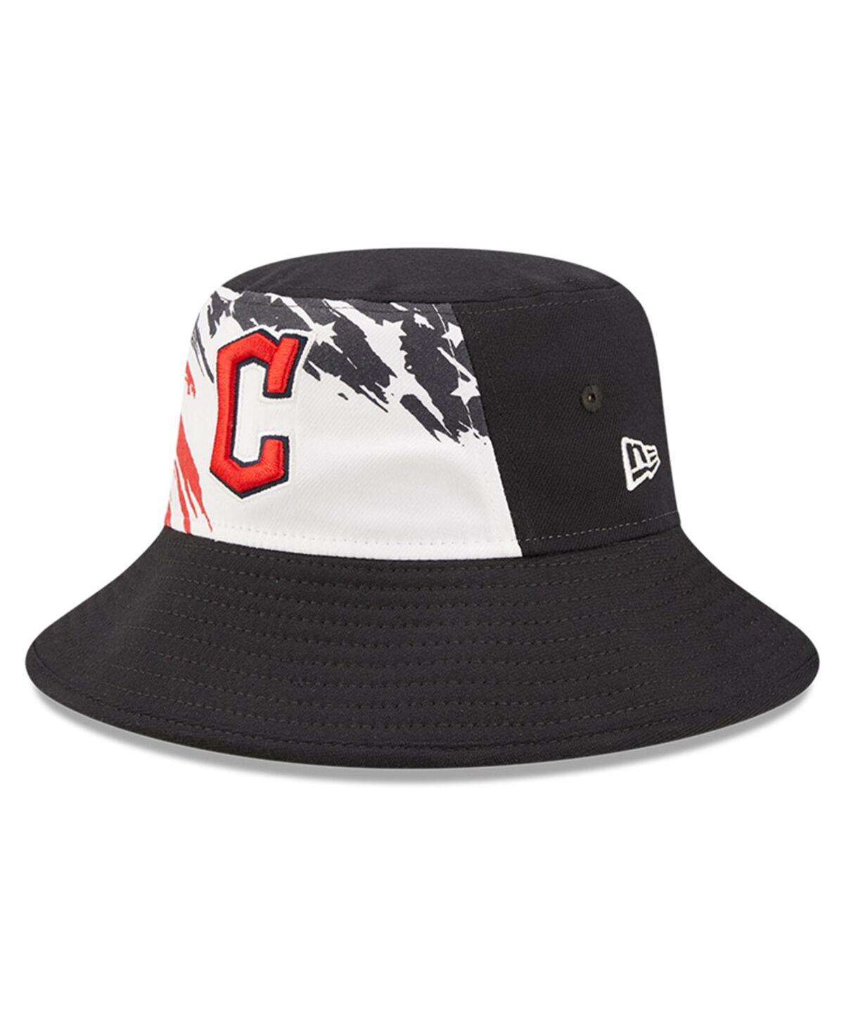 Shop New Era Men's  Navy Cleveland Guardians 2022 4th Of July Bucket Hat