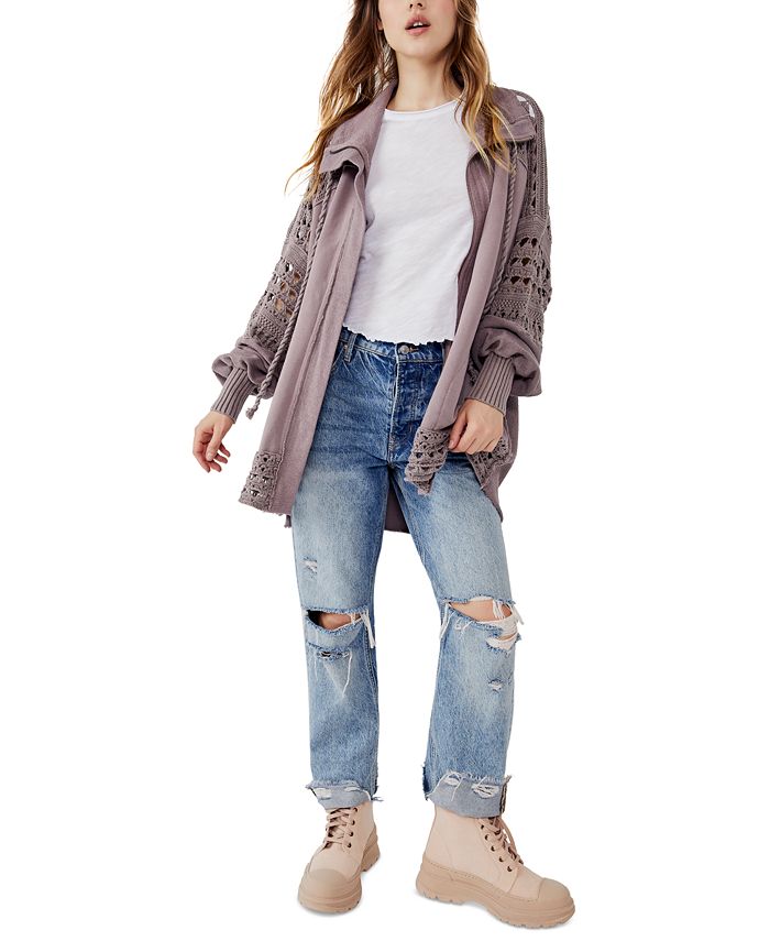 Free People Women s Crochet Dune Bug Cardigan Macy s
