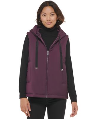 Calvin Klein Women's Hooded Puffer Vest 