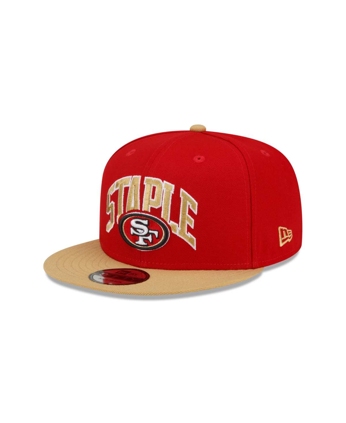 Shop New Era Men's  X Staple Scarlet, Gold San Francisco 49ers Pigeon 9fifty Snapback Hat In Scarlet,gold