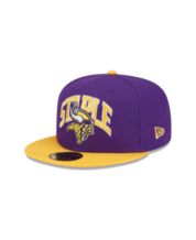 Men's New Era Purple/Gold Minnesota Vikings NFL x Staple Collection 59FIFTY  Fitted Hat