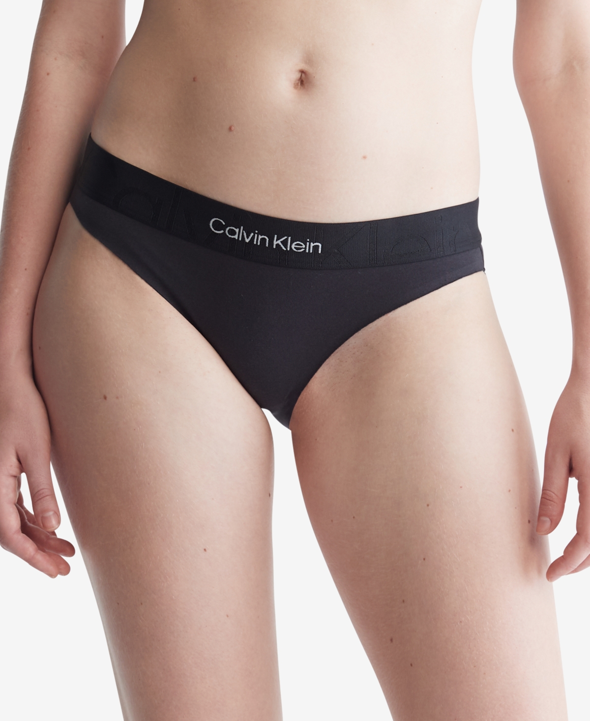 Calvin Klein Women's Monolith Cotton Bikini Underwear Qf6993 In