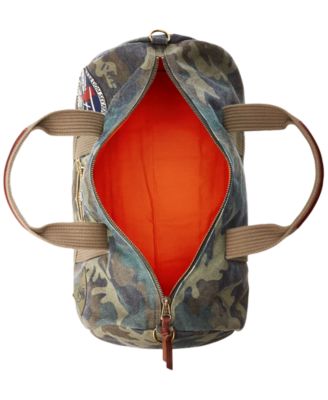 Polo Ralph Lauren Men's Tiger-Patch Camo Canvas Duffel - Macy's