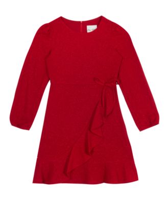 long sleeve black knitted dress Embellished Knitted Dress-Black main image 1
