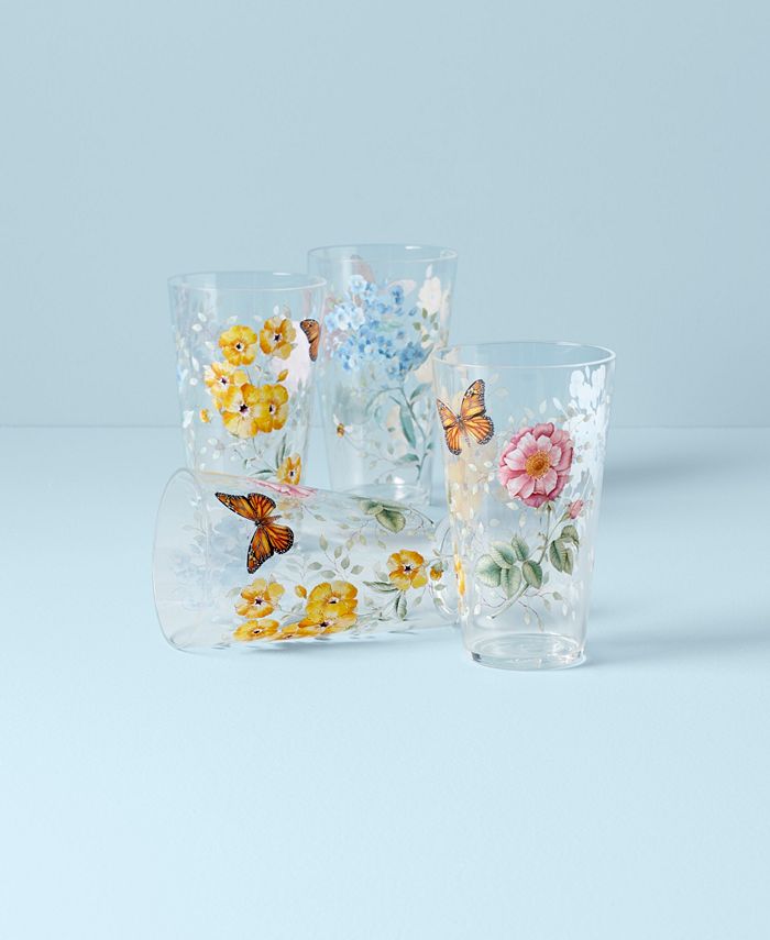 Lenox - Butterfly Meadow Collection 4-Pc. Highball Drinkware Set