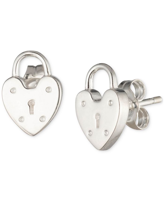 Lock & Key Earring Set
