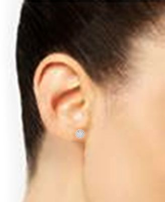 Diamond Cluster Stud Earrings (2 ct. t.w.) in 10k White Gold