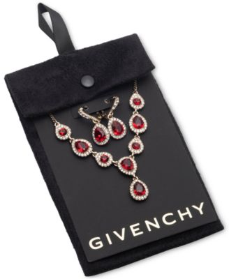 Givenchy Gold-Tone 2-Pc. Crystal Halo Statement Necklace & Matching Drop Earrings