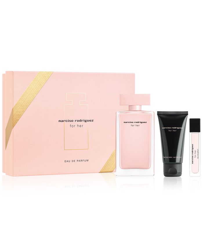 Gift Parfum Set Macy\'s 3-Pc. Eau Narciso de For Rodriguez Her -
