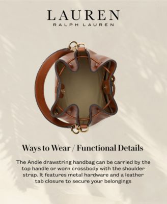 Lauren Ralph Lauren Women's Full-Grain Leather Large Andie