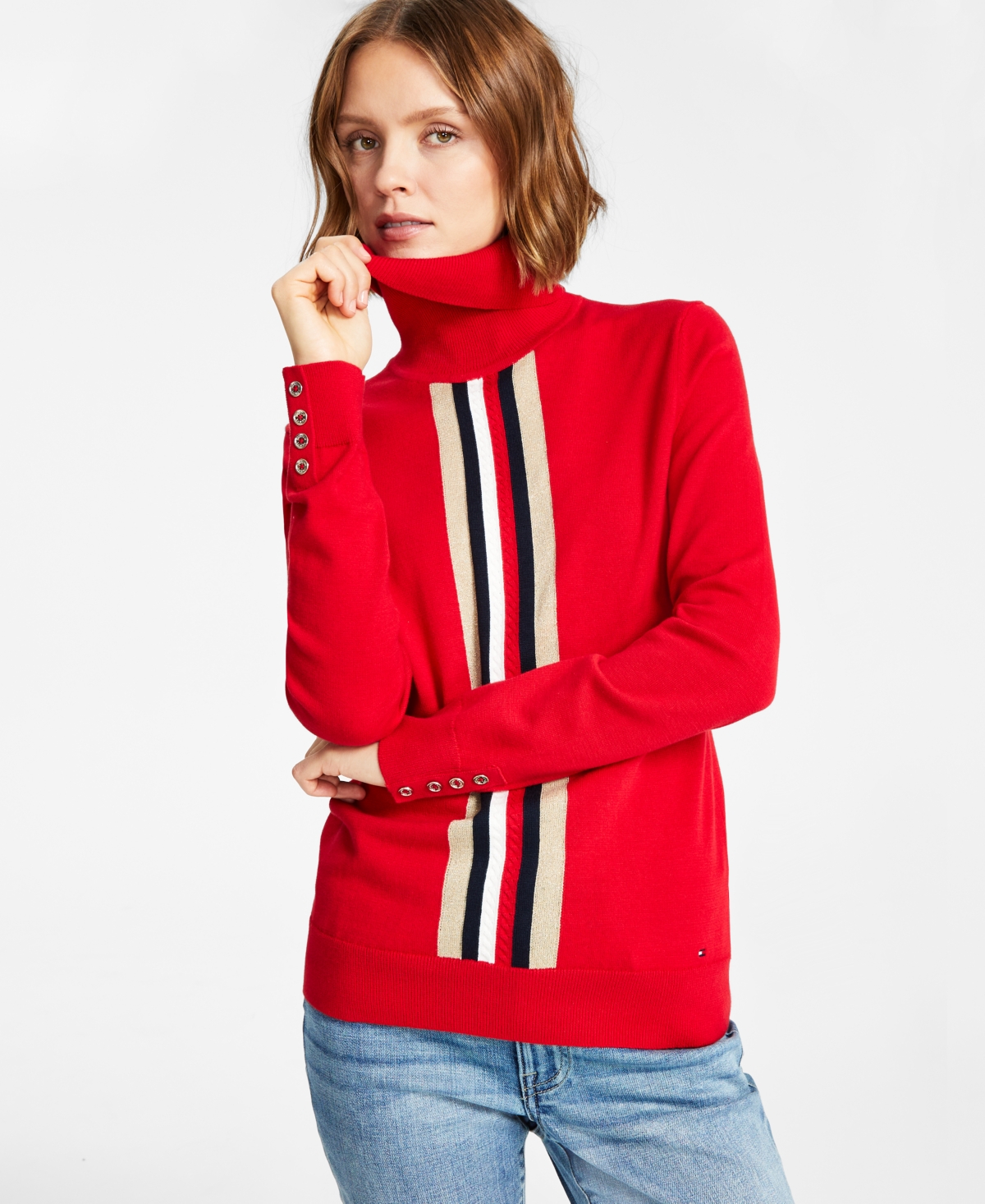 Tommy Hilfiger Women's Global Cable Stella Sweater
