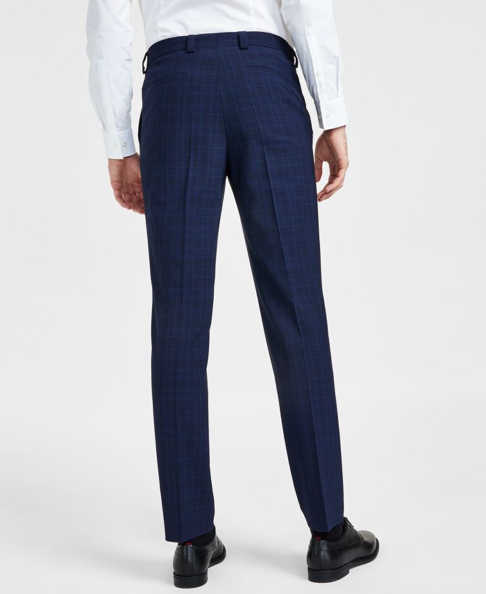 HUGO Men's Modern-Fit Wool Suit Pants - Macy's