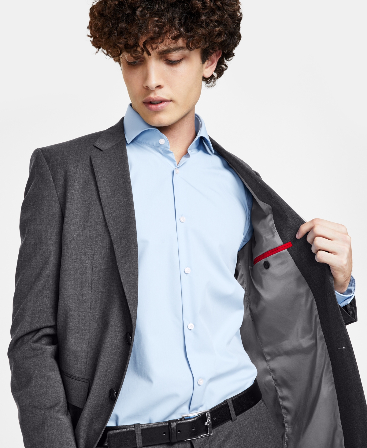 Hugo by Hugo Boss Men's Modern Fit Wool Suit Separate Jacket