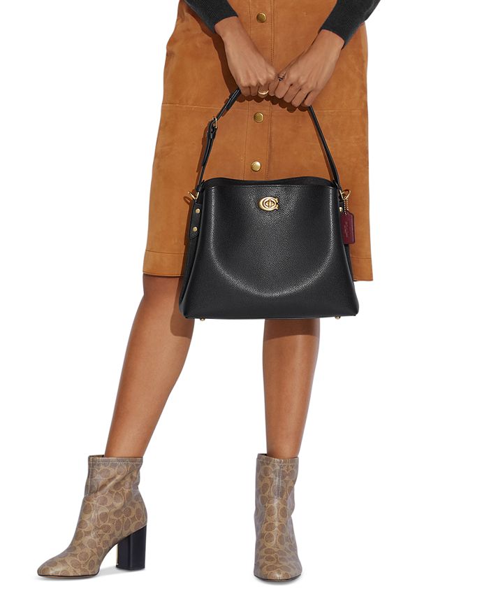 COACH Willow Leather Shoulder Bag Macy's