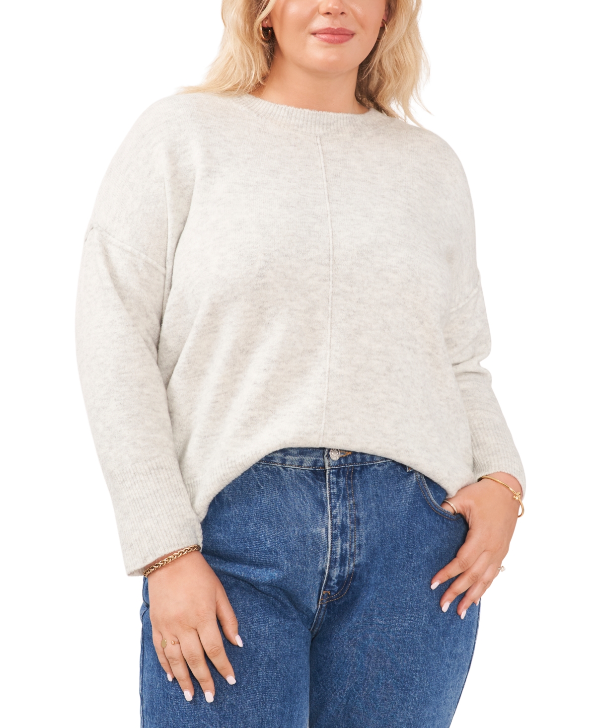 VINCE CAMUTO PLUS SIZE CREWNECK SWEATER