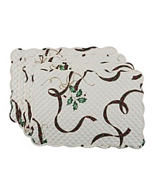 Holiday Nouveau Quilted Placemats, Set of 4