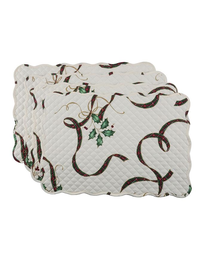 Lenox Holiday Nouveau Quilted Placemats, Set of 4 Macy's