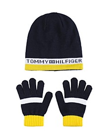 Tommy Hilfiger Boys' Beanie & Magic Glove Accessories Set 