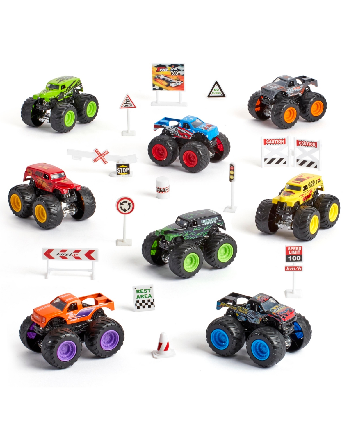 Fast Lane Babies' Diecast Monster Truck Tube Set, Created For You By Toys R Us In Multi