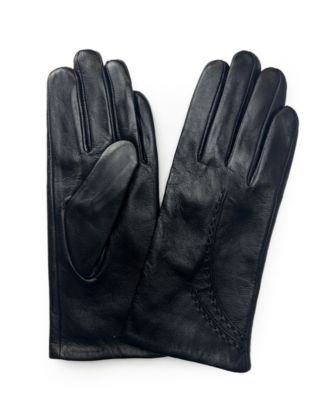Women's Stitched Genuine Leather Touchscreen Glove