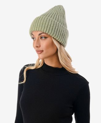 Women's Lurex Ribbed Knit Cuff Beanie