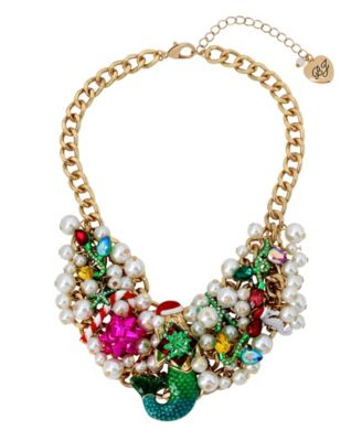 betsey johnson mermaid necklace